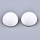 Spray Painted White Wood Cabochons WOOD-TAC0001-23B-2