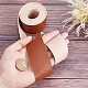 GORGECRAFT Lychee Pattern Leather Strap 78 Inch Long 1.5 Inch Wide Flat Cord Brown Leather Belt Strips for Crafts DIY Projects Clothing Pet Collars Traction Ropes Belt Keychains Wrapping AJEW-WH0034-89C-03-3
