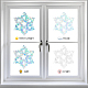 16 Sheets Waterproof PVC Colored Laser Stained Window Film Static Stickers DIY-WH0314-081-4