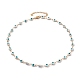 Evil Eye 304 Stainless Steel Enamel Link Chains Bracelets & Necklaces Jewelry Sets SJEW-JS01152-2