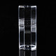 六角ポリスチレンビーズ貯蔵容器  ジュエリービーズ用小さなアクセサリー  透明  3.4x3.4x8.1cm  コンパートメント：3x3センチメートル CON-S043-040-1