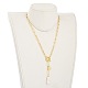 Collares de lazo de perlas keshi de perlas barrocas naturales NJEW-JN03042-9
