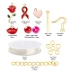 Kits de fabricación de conjuntos de joyas de diy para el día de san valentín DIY-LS0001-82-3
