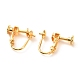 Brass Clip-on Earring Findings KK-F824-018G-2