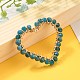 Heart Natural Faceted Apatite Pendants PALLOY-JF00511-04-2