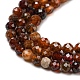 Natural Orange Garnet Beads Strands G-A097-A10-03-4