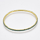 Brass Claw Chain Stretch Bracelets BJEW-T010-02G-04-2