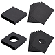 Benecreat 16 個 2 スタイルの正方形の厚紙箱  フローティング ディスプレイ フレーム スタンド パッケージ用  ブラック  11x11x2cm  8個/スタイル CON-BC0006-89-1