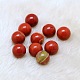 Perles de balle ronde en jaspe rouge naturel X-G-A127-12mm-37-1