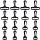 NBEADS 40 Pcs Lobster Claw Clasps KY-NB0001-08-1