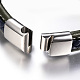 Men's Braided Leather Cord Bracelets BJEW-H559-04-5