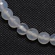 Natural Agate Round Beads Strand G-L084-8mm-16-2