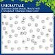 Unicraftale 60pcs 304 perles en acier inoxydable STAS-UN0048-75-5