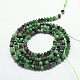 Natural Ruby in Zoisite Beads Strands G-G220-3x2mm-08-2