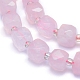 Chapelets de perles en quartz rose naturel G-L552D-13B-2