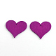 Dyed Heart Wood Pendants WOOD-R240-39-2