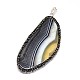 Natural Striped Agate/Banded Agate Pendants G-M269-43-2
