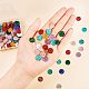 PandaHall Elite 13 Colors 130 pcs Half Round 12mm Resin Cabochons For Earring PH-CRES-G015-01-3