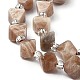 Chapelets de perles de sunstone naturelle naturelles G-Z014-02-3