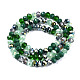Electroplate Glass Beads Strands EGLA-N002-12D-2