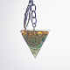 Chakra thème orgonite pyramide résine générateurs d'énergie pendentif porte-clés WG43482-02-1