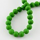 Rubberized Style Painted Glass Bead Strands X-DGLA-S072-10mm-16-2
