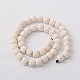 Round Synthetic Lava Rock Dyed Beads Strands G-N0105-11-2