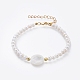 Natural Freshwater Pearl Beaded Bracelets BJEW-JB05123-02-1