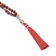 Tassel Pendant Necklaces NJEW-JN02215-02-2