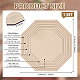 Pappelholzplatte und Ringe DIY-WH0530-11-2