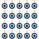 NBEADS 20 Pcs Blue Evil Eye Pendants STAS-NB0001-42-1