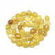 Amarillo abalorios naturales del ópalo hebras X-G-R445-8x10-06-2