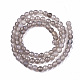 Chapelets de perles en agate grise naturelle G-S359-236-2