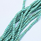 Chapelets de perles en turquoise synthétique X-TURQ-F007-01B-4mm-2