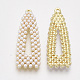 Colgantes de perlas de imitación de plástico abs PALLOY-T071-039-2