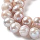 Fili di perle di perle d'acqua dolce coltivate naturali PEAR-E019-14-3