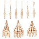 Ahadermaker 30 pièces 3 décorations de pendentif en perles rondes en bois de style noël HJEW-GA0001-47-1