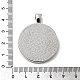 Aluminium-Anhänger Fassungen für Cabochons&nbsp;PALLOY-A13349-P-NR-3
