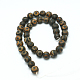 Brins de perles dzi à 3 œil en agate naturelle X-G-K166-04-8mm-L1-3