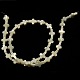 Brins de perles croisées en nacre blanche naturelle X-SSHEL-F0812C-2