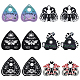 Sunnyclue 24 pièces 6 styles pendentifs en acrylique imprimés Halloween OACR-SC0001-23-1