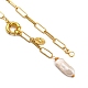 Collane lariat di perle keshi di perle naturali barocche NJEW-JN03042-02-4