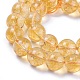 Chapelets de perles de citrine naturelle G-E326-12mm-01-3