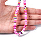 Handmade Polymer Clay Beads Strands CLAY-R089-6mm-096-5