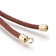 Création de bracelets à cordon torsadé en nylon MAK-M025-138-2