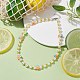 Collar de cuentas de perlas acrílicas y semillas de vidrio y arcilla polimérica de frutas NJEW-JN04582-03-2