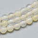 Brins de perles de calcédoine blanches naturelles G-S266-2mm-13-3