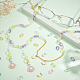 Chgcraft 600 pièces 6 couleurs anneaux de liaison acrylique transparents TACR-CA0001-13-5