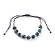 Verstellbare Nylonschnur geflochtene Perlen Armbänder Sets BJEW-JB05827-3