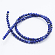 Filo di Perle lapis lazuli naturali  G-F561-4mm-G-2